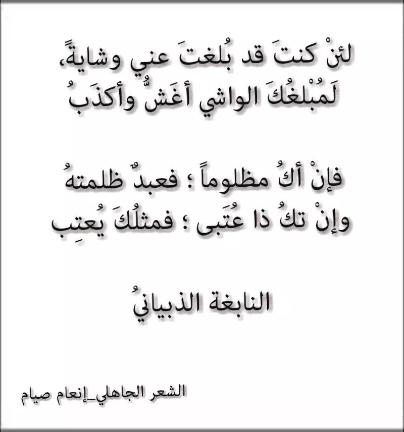 الشعر الجاهلي - الاشعار القديمة الجاهلية 305 9