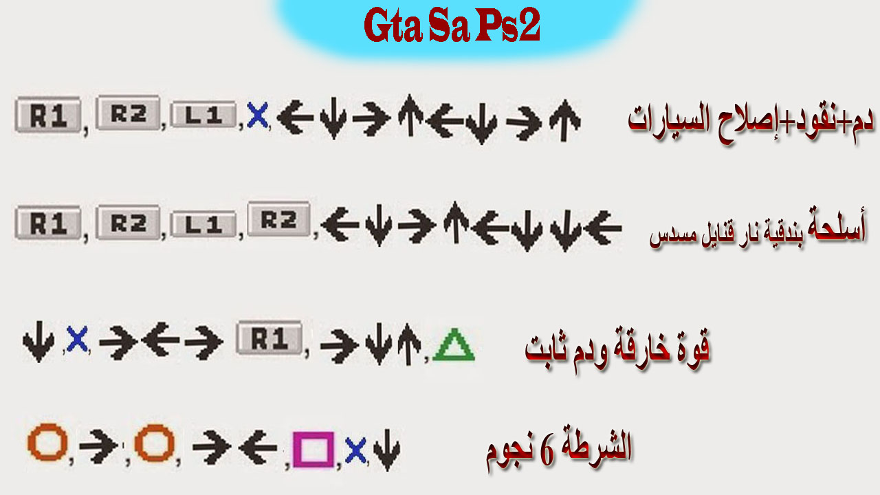 رموز Gta V - لعبة جاتا علي البلاي ستيشن 2347 6