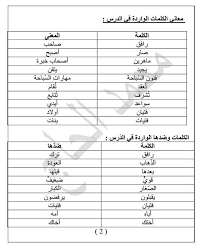 معاني الكلمات عربي عربي - اللغة العربية لغتنا الجميلة 2320