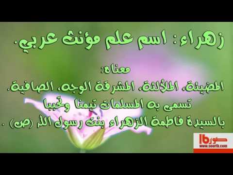 معنى اسم زهراء - معانى مميزه لاسم زهراء 3275 2